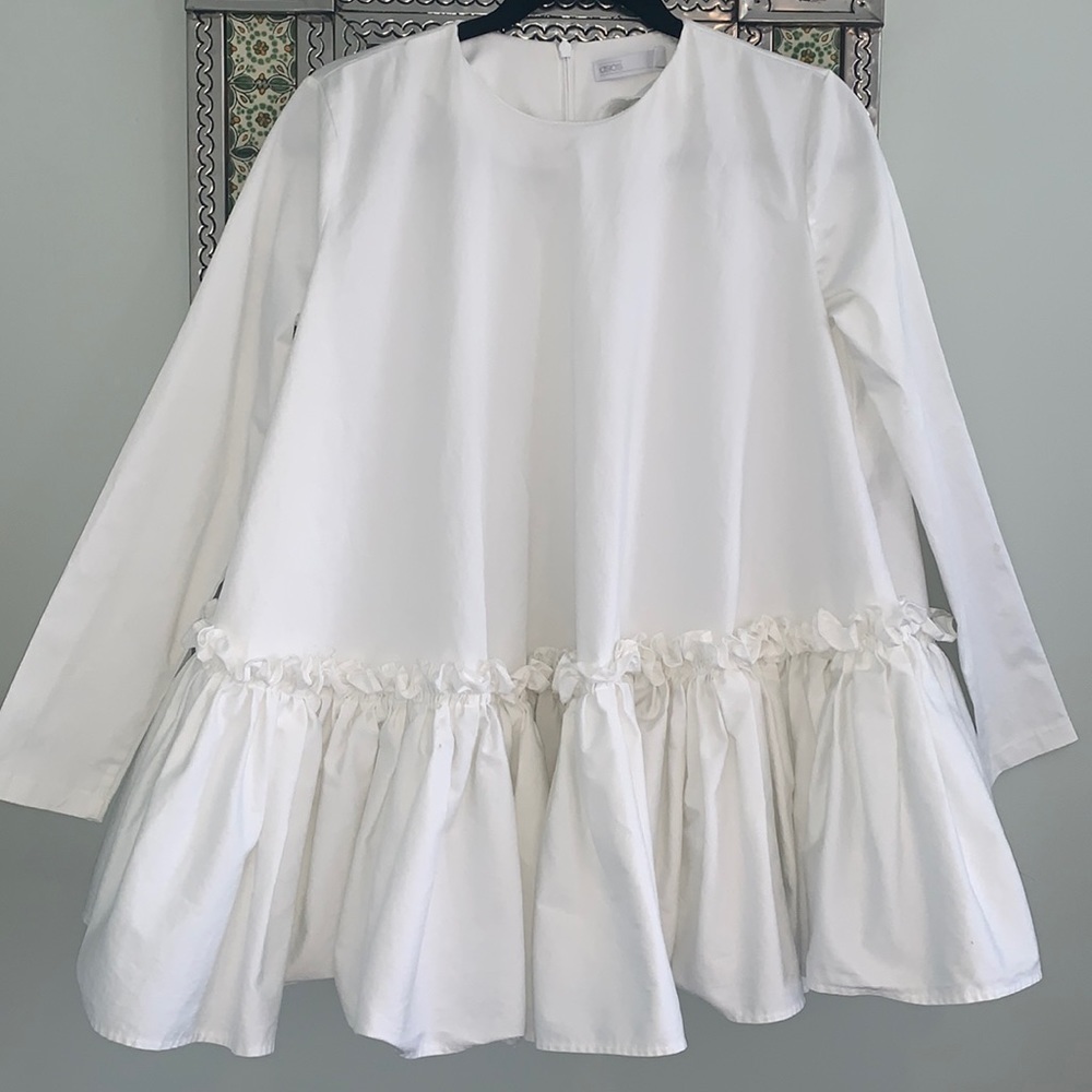 ASOS Dramatic Ruffle Bell Dress/Top Long Sleeve - Picture 6 of 11